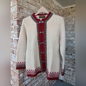 Authentic Norwegian Wool Knit Cardigan